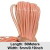 ECYC Ltd 5mm Flat Rattan Wicker Repair Material, Rattan Strips PE Synthetic Rattan Weaving Material Plastic Rattan Material for Rattan Furniture Repair and Fixing, DIY Chair, Basket, Crafts, 164 Feet view 2