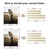 DIY Solid Wood Canvas Frame Kit for Oil Painting & Wrapped Canvas Wall Art Canvas Stretcher Bars Wooden Art Frames for Paintings & Canvases Framed Picture Canvas Artwork Accessories - 10x12 inches view 2