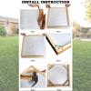 DIY Solid Wood Canvas Frame Kit for Oil Painting & Wrapped Canvas Wall Art Canvas Stretcher Bars Wooden Art Frames for Paintings & Canvases Framed Picture Canvas Artwork Accessories - 10x12 inches view 4