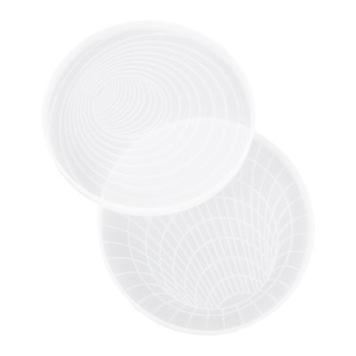 VILLFUL 2pcs Cup Coasters for Desk DIY Cup Mats Silicone Mold Handmade Craft Coaster Molds