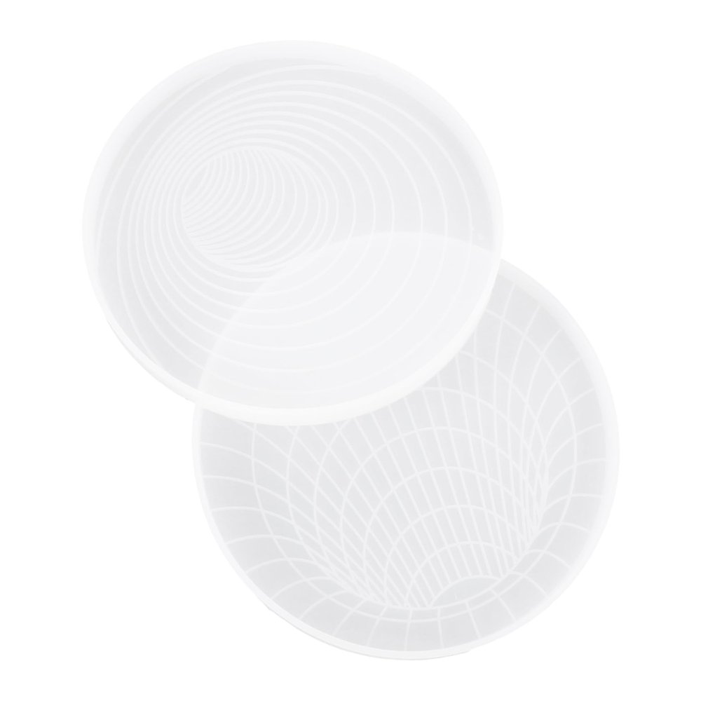 VILLFUL 2pcs Cup Coasters for Desk DIY Cup Mats Silicone Mold Handmade Craft Coaster Molds
