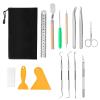 EHJRE 15 Craft Basic Set Tools Including, Tweezers, Weeders, for DIY Handmade Projects, Crafting, Dry Making view 2