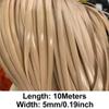 ECYC Ltd 5mm Flat Rattan Wicker Repair Material, Rattan Strips PE Synthetic Rattan Weaving Material Plastic Rattan Material for Rattan Furniture Repair and Fixing, DIY Chair, Basket, Crafts, 32.8 Feet view 2