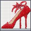 Red High Heels Cross Stitch Kits for Beginners Pattern Stamped Cross-Stitch Supplies Needlework DIY 11CT 3 Strands Cotton Thread Printed DIY Needlepoint Kits 5050cm (CX146) view 1