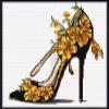 Flower Yellow High Heels Cross Stitch Kits for Beginners Pattern Stamped Cross-Stitch Supplies Needlework DIY 11CT 3 Strands Cotton Thread Printed DIY Needlepoint Kits 5040cm (CX159) view 1