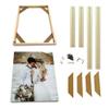 DIY Solid Wood Canvas Frame Kit for Oil Painting & Wrapped Canvas Wall Art - 16x18 inches view 1