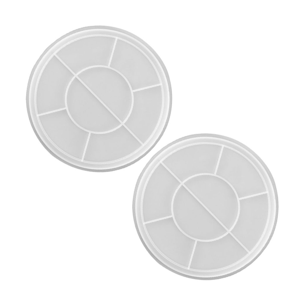 2pcs Homemade Ice Pop Molds Round Tray Mold for Snacks Fruits Beads Desserts