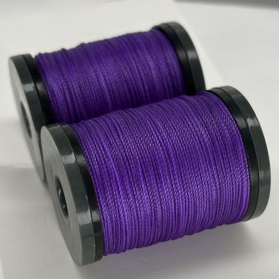 SiiRo 2pack/Set Round Waxed Thread 0.4/0.5/0.6/0.8mm Waxed Polyester Thread for Leather Sewing, Book Binding Thread Waxed Cord for Hand Sewing, Lavender, PG202X35