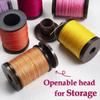 SiiRo 2pack/Set Round Waxed Thread 0.4/0.5/0.6/0.8mm Waxed Polyester Thread for Leather Sewing, Book Binding Thread Waxed Cord for Hand Sewing, Lavender, PG202X35 view 2