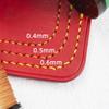 SiiRo 2pack/Set Round Waxed Thread 0.4/0.5/0.6/0.8mm Waxed Polyester Thread for Leather Sewing, Book Binding Thread Waxed Cord for Hand Sewing, Lavender, PG202X35 view 3