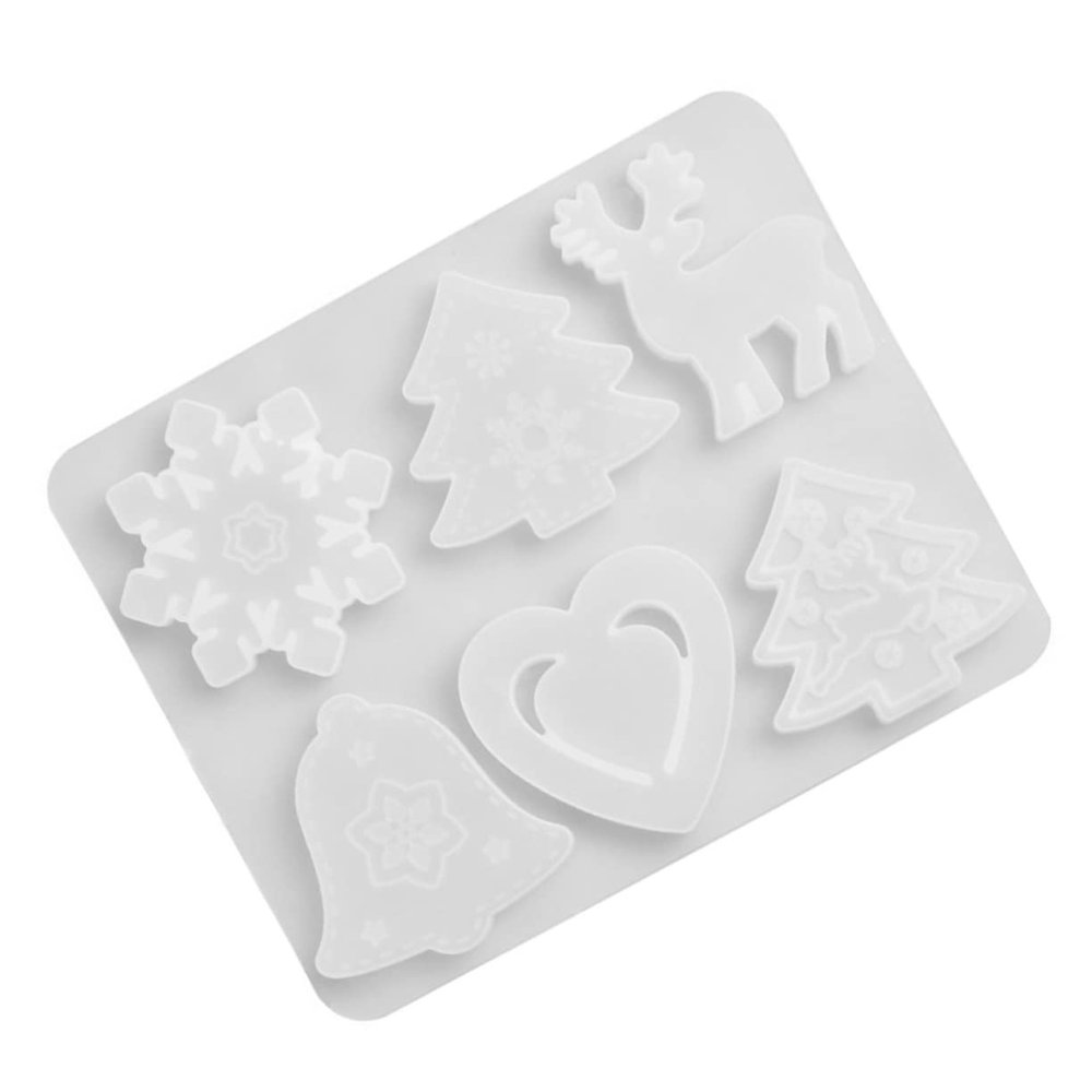 Operitacx 1pc Pendant Mold Silicone Craft Mould for Handmade Decorations Cavity Molding Tool for Christmas and Custom Jewelry Making