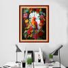 Foxhool Beginners Cross Stitch Kits Stamped Full Range of Embroidery Kits for Adults DIY Cross Stitches kit Embroidery Patterns for Needlepoint kit-Wreath Parrot 16x20 inch view 2
