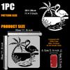FINGERINSPIRE Flamingo Painting Stencil 11.8x11.8 inch Large Palm Tree Template Plastic PET Material Animal Theme for DIY Handwork view 2