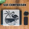 FINGERINSPIRE Flamingo Painting Stencil 11.8x11.8 inch Large Palm Tree Template Plastic PET Material Animal Theme for DIY Handwork view 3