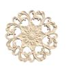 WoodUbend WUB2172 Pack of 2 Floral Centerpieces - Wood Appliques - Heat Bendable & Flexible Onlays 14.5x14.5cm - DIY Craft, Furniture & Home Decor - Easy to Apply & Paint - Reusable & Durable Decals view 2