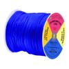 Mandala Crafts Nylon Satin Cord 0.6mm Rattail Cord Blue String - 100 Yds Nylon Chinese Knotting Cord Rat Tail Silk Cord for Bracelet Necklace Jewelry Making Macrame Trim view 2