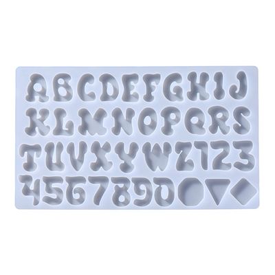 Silicone Alphabet Resin Molds, Number Alphabet Jewelry, Silicone Resin Molds, Silicone Letter Molds for Resin Casting, for DIY Craft Casting, Letter Jewelry Making. (Molds 1-no Hole)