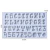 Silicone Alphabet Resin Molds, Number Alphabet Jewelry, Silicone Resin Molds, Silicone Letter Molds for Resin Casting, for DIY Craft Casting, Letter Jewelry Making. (Molds 1-no Hole) view 2