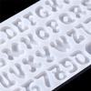 Silicone Alphabet Resin Molds, Number Alphabet Jewelry, Silicone Resin Molds, Silicone Letter Molds for Resin Casting, for DIY Craft Casting, Letter Jewelry Making. (Molds 1-no Hole) view 3