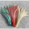 Queenbox 15.7-17.7in 100pcs Long Cock Feathers, Rooster Craft Feathers Bulk for Wedding Party DIY Handmade Clothing, Grey view 4