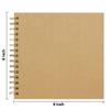 Vienrose DIY Scrapbook Album 8x8 Inch Hardcover Kraft Paper Scrap Book Photo Albums with 40 Blank Pages for Wedding Baby Shower, Kraft Color view 4