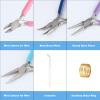 4 Pack Jewelry Making Pliers Tools Set, Jewelry Making Needle Nose Chain Nose Round Bent Pliers Wire Cutter for Bracelet Beading DIY Craft Jewelry Making Supplies view 3