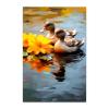 GUAIEUW Frameless Canvas Ducks in The Water Diamond Painting Kit DIY 5D Full Round Diamond HD Picture Diamond Dot Painting Art Craft Gift, Wall Decor Room Office Hangable 8x12 Inch view 1