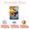 GUAIEUW Frameless Canvas Ducks in The Water Diamond Painting Kit DIY 5D Full Round Diamond HD Picture Diamond Dot Painting Art Craft Gift, Wall Decor Room Office Hangable 8x12 Inch view 3