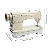 Industrial Straight Stitch Sewing Machine Heavy Duty Table Commercial Grade Clothes Fabrics Home Easy Diy Fuel And Time Saving Replaceable Presser Foot For Thread Of Nylon Polyestercotton Ddl-6150-H view 2