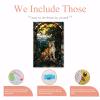 GUAIEUW Frameless Canvas Stained Glass Tiger Diamond Painting Kit DIY 5D Full Round Diamond HD Picture Diamond Dot Painting Art Craft Gift, Wall Decor Room Office Hangable 16x24 Inch view 3
