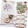 SHINEOFI 1set Silicone Wax Sealing Pad for Invitations Flexible Wax Seal Mold for Unique Designs Cavity Silicone Melt Mat Stickers for Easy Use view 2