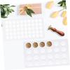 SHINEOFI 1set Silicone Wax Sealing Pad for Invitations Flexible Wax Seal Mold for Unique Designs Cavity Silicone Melt Mat Stickers for Easy Use view 4