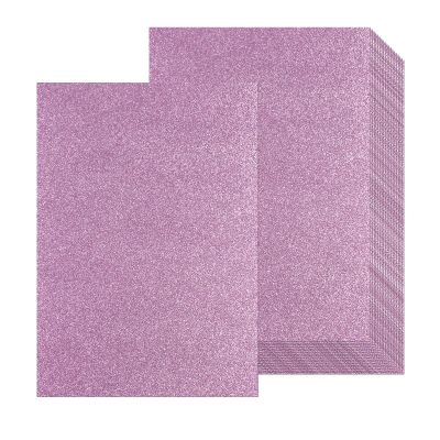 20 Sheets Pink Glitter Cardstock Paper, A4 Thick Glitter Craft Paper for Scrapbook DIY Art Project Greeting Cards Wedding Birthday Party Decoration 250GSM (Pink)