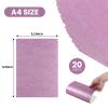 20 Sheets Pink Glitter Cardstock Paper, A4 Thick Glitter Craft Paper for Scrapbook DIY Art Project Greeting Cards Wedding Birthday Party Decoration 250GSM (Pink) view 2
