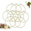 Tofficu 12pcs Adjustable DIY Embroidery Hoop Cross Stitch Frame for Crafting and Quilting for Beginners and DIY Enthusiasts view 3