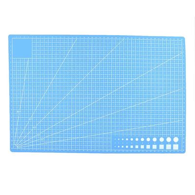 Self Healing Cutting Mat,Double Sided Durable Non Slip PVC Cutting Mat,A3 Grid Lines Art Craft Rotating Mat for Sewing Quilting Scrapbooking Art Crafts projects (Blue)