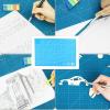 Self Healing Cutting Mat,Double Sided Durable Non Slip PVC Cutting Mat,A3 Grid Lines Art Craft Rotating Mat for Sewing Quilting Scrapbooking Art Crafts projects (Blue) view 4