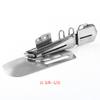 Yctze 1pc Industrial Sewing Machine, Tape Folder Binding Attachment, Double Bias Folder for Cover Stitch, Single Fold Hem Foot, Suitable for, (Exit view 3