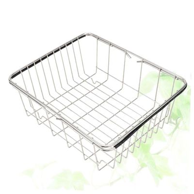 SHOWERORO Over Sink Dish Rack Expandable Dish Drying Rack Stainless Steel Non-Slip