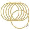 Circulo Embroidery Hoop - 6pcs 8.98in / 22.8cm - Cross Stitch Supplies & Needlework Supplies Easily Loosen/Tighten - Bamboo Wooden Hoops for Crafts (#9 - Bamboo) view 1