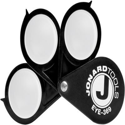 Jonard Tools EYE-369 Fiber Optic Eyeloop, Jewelers Loupe, X3, X6, X9 Magnification