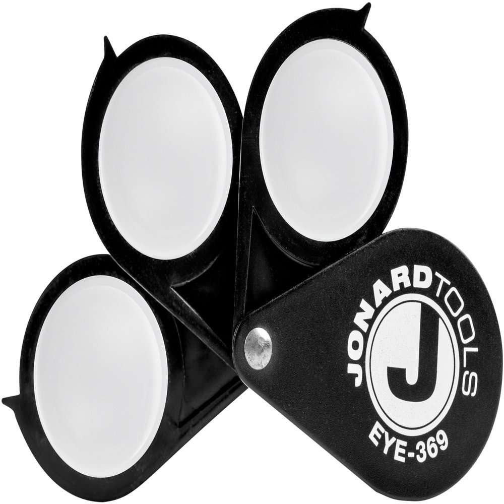 Jonard Tools EYE-369 Fiber Optic Eyeloop, Jewelers Loupe, X3, X6, X9 Magnification