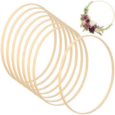 ULDIGI 8pcs Wreath Hoops for Crafts Multi-Function Floral and Embroidery for Wedding Decor and Home Decoration Frames
