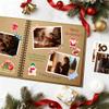 Remowith 7x7 Inch DIY Scrapbook Photo Album, Spiral Bound Kraft Paper Memory Book with Stickers, 40 Pages Personalized Scrap Book for Wedding Guest Book, Baby, Travel, Anniversary, Kraft view 2