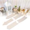 10 Pcs Wooden Arrow Shape Cutouts Unfinished Arrow Wood Sign, Blank Hanging Wooden Signs for Crafts Wood Plaques for DIY, Mini Wood Signboard with Rope for Home Decor,11.0x4.3in view 4