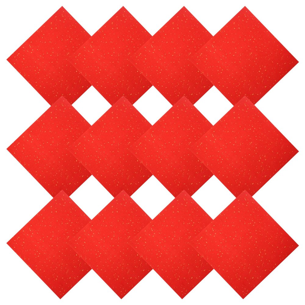 PATIKIL Red Xuan Paper, 40 Sheets, 8.7" x 8.7" Chinese Calligraphy Practice Paper