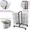 THEGA Sided Wire Drying Shelf - Mobile Paint Drying Rack, Stackable Metal Paint Drying Rack, Back to Back Double Sided Removable Shelves, Efficient and Organized Drying Rack Art for Students' view 3