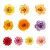 VALINSKY 10 Pieces 3D Large Spiral Rollded Flowers Metal Cutting Dies for Card Making,Flower Petal Quilling Strips Die Cuts Embossing Stencil Template for DIY Scrapbooking Craft Album view 3