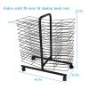THEGA Art Drying Rack for Classroom - Sided Wire Drying Shelf, Back to Back Double Sided 30 Removable Shelves, Efficient and Organized Drying Rack Art, Sturdy Paint Drying Rack view 2