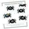 Operitacx Unique Halloween Candy Spider Wall Decor Silicone Keychain Molds Pendant Charm Making view 3